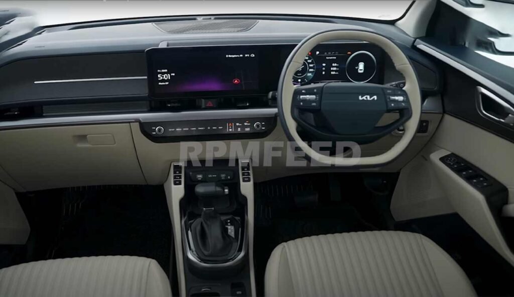Kia Carens Clavis EV Dashboard look