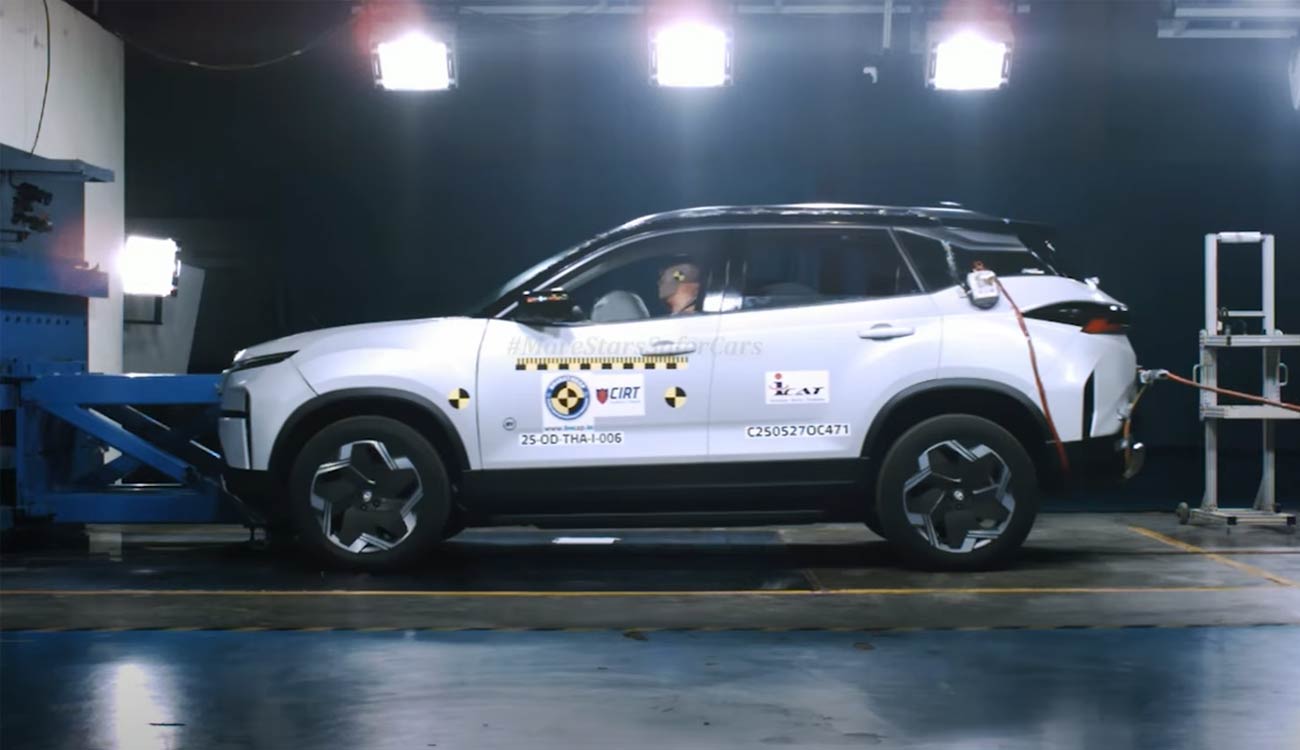 Tata Harrier EV Crushes Crash Tests with 5-Star Bharat NCAP Rating