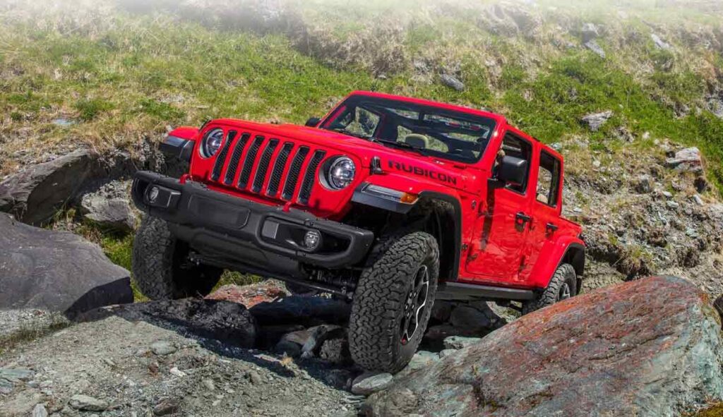 Jeep Wrangler Rubicon On Hills