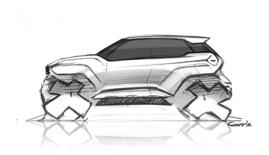 Tata Scarlet SUV Launch Sketch