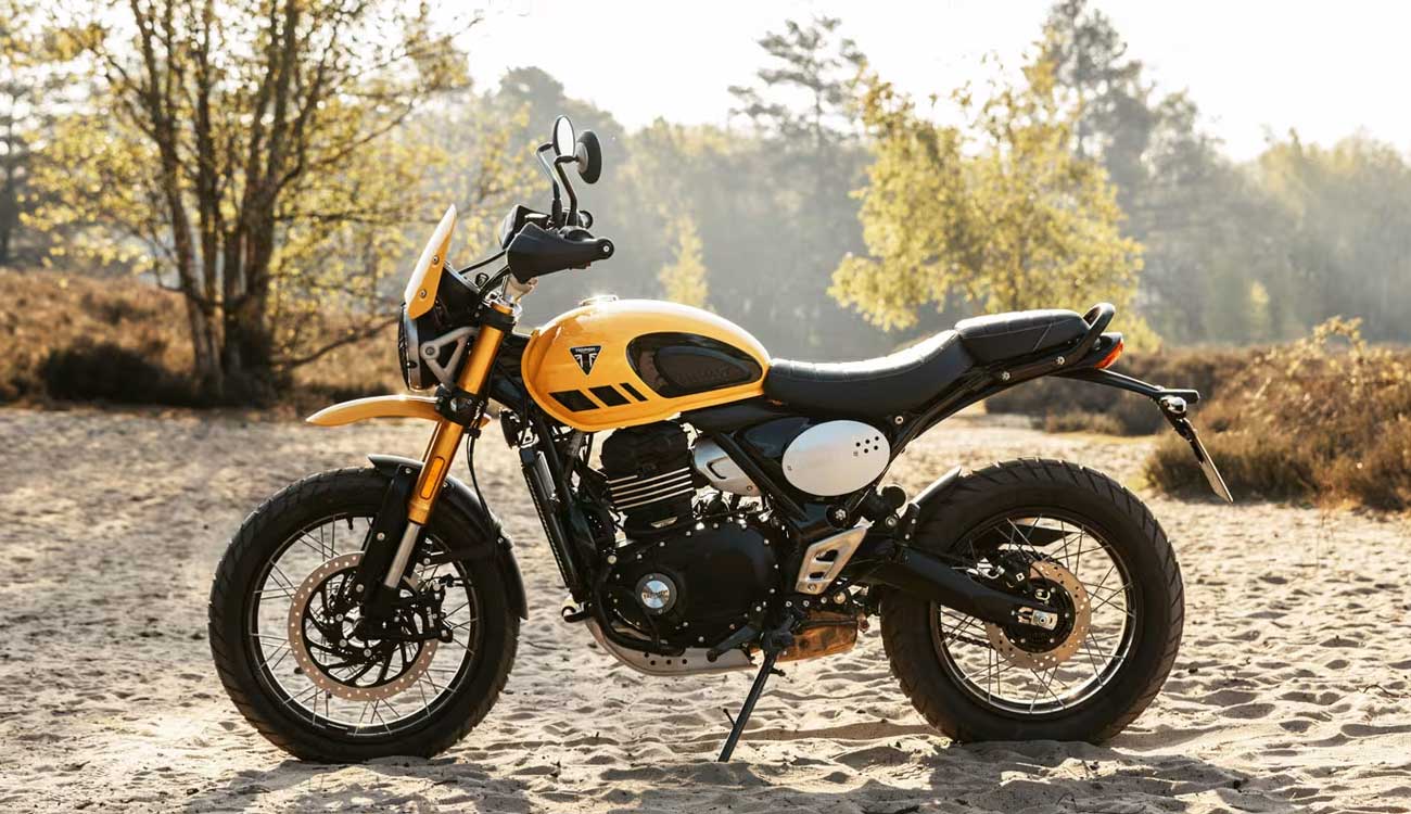 Triumph Scrambler 400 XC Tubeless Spoke Wheels Priced at ₹71,751