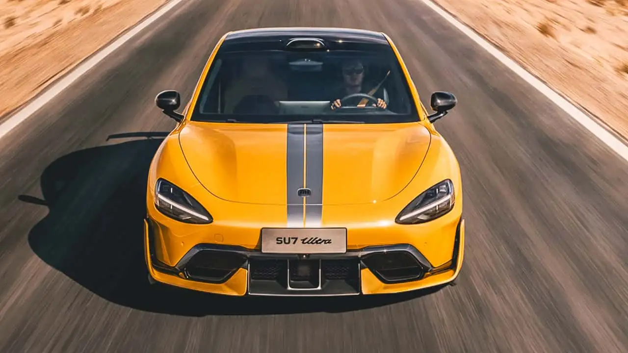 Ferrari Spotted Testing Xiaomi SU7 Ultra