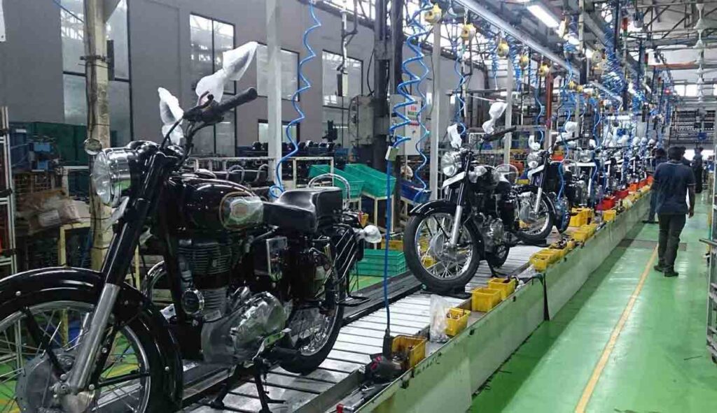 Royal Enfield Production Halt
