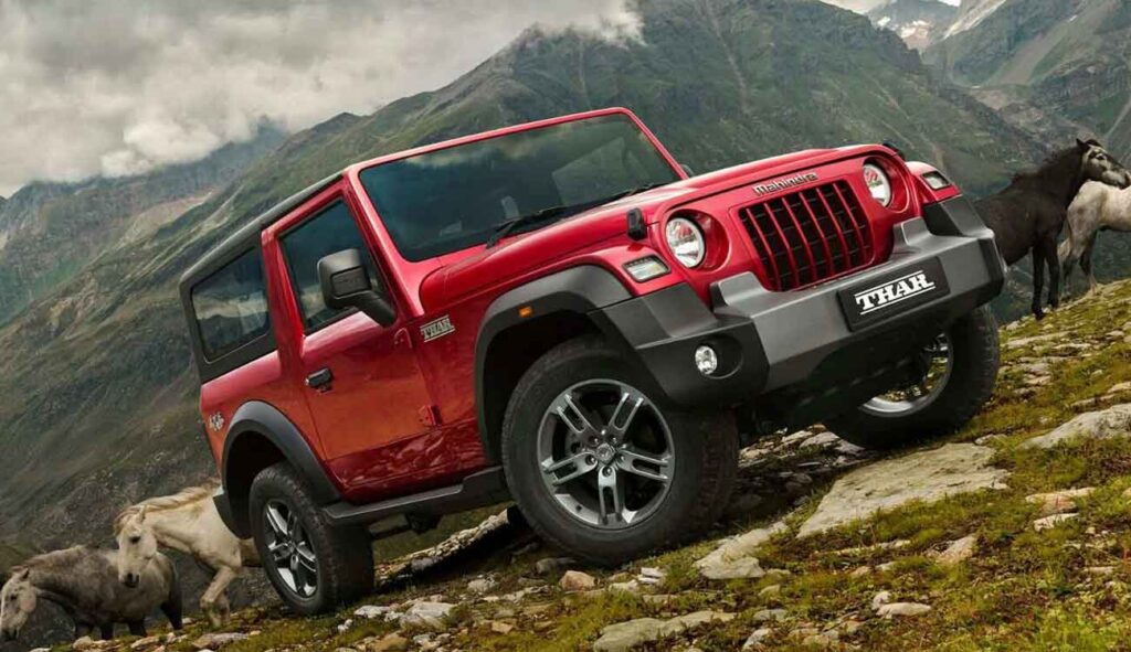 Updated Mahindra Thar 3 Door 2025 exterior