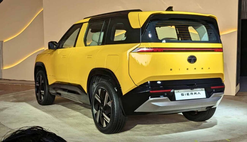 New Tata Sierra Rear Design