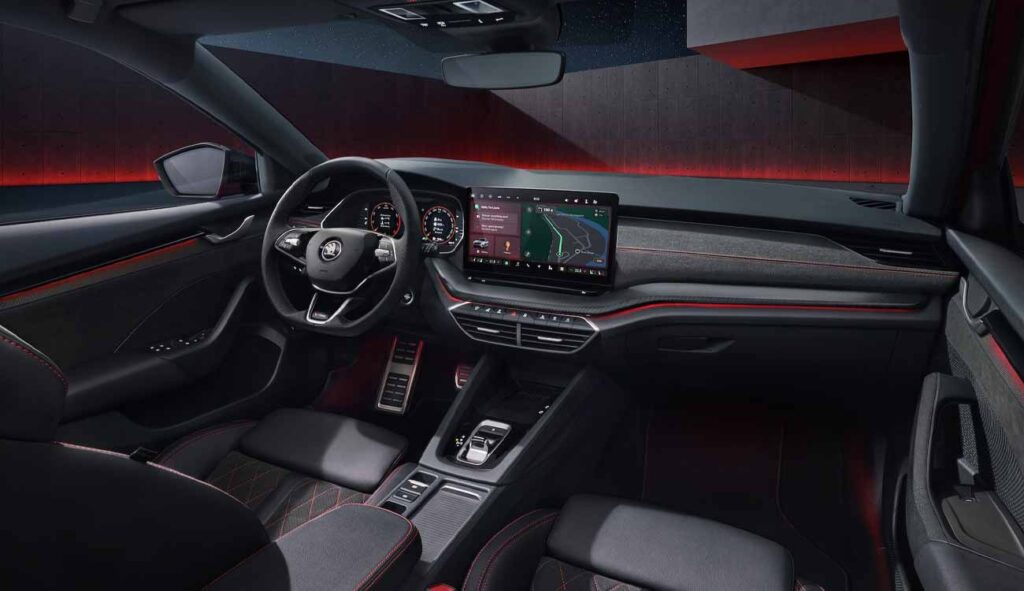 The 2025 Skoda Octavia RS cabin