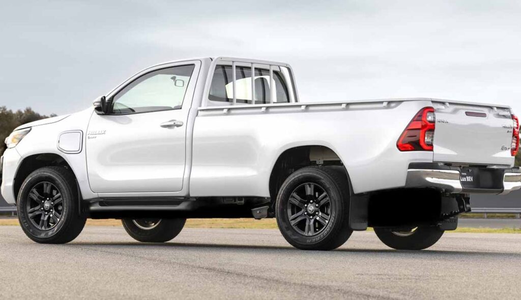 new toyota hilux electric side view